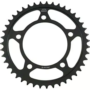 JT Steel Rear Sprocket 45T Steel (520) - Black - Fits R1 R6 GSXR1000